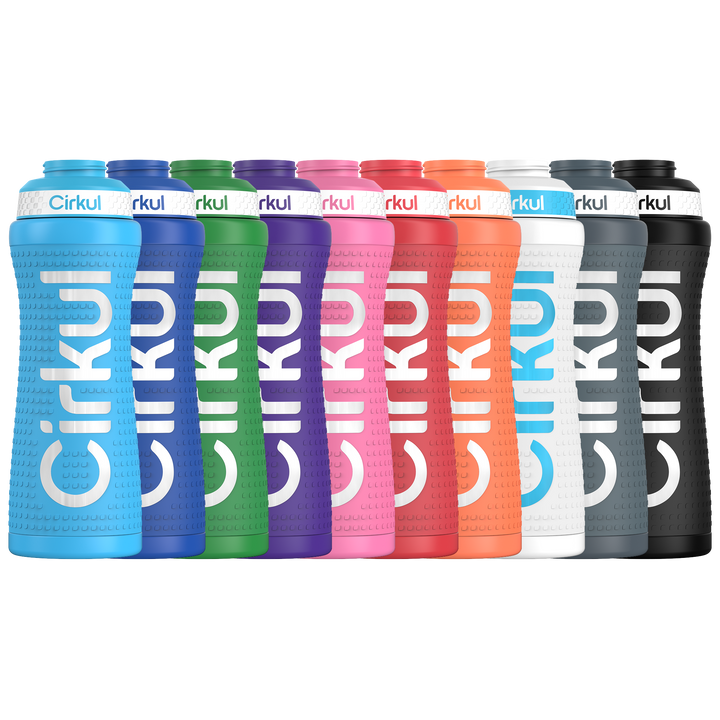 22oz. Grip Stainless Steel Bottle & Sport Lid X5